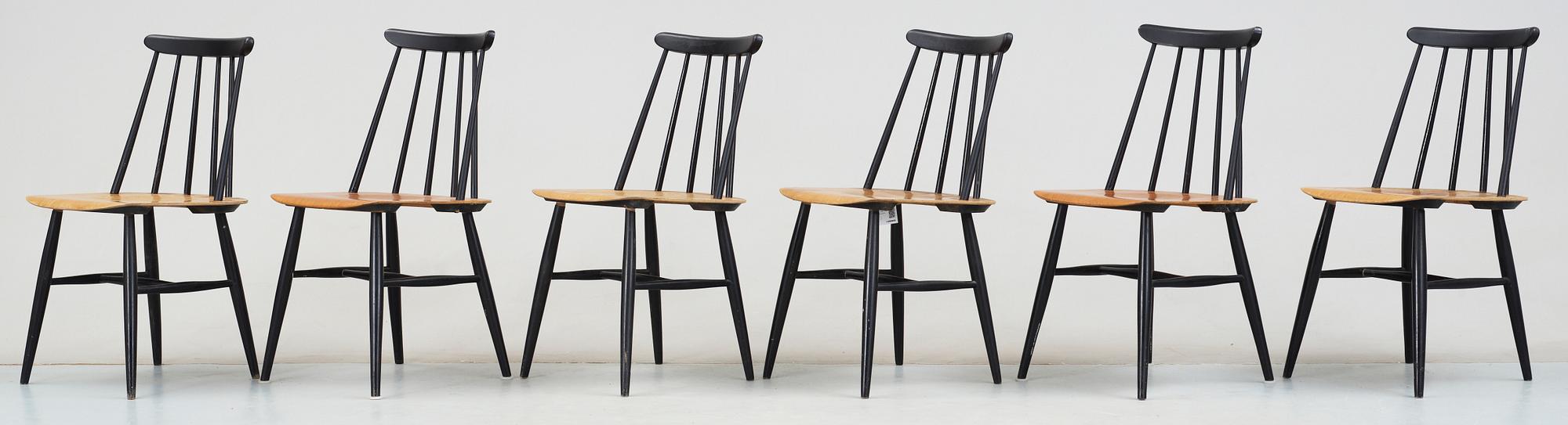 STOLAR, 6 st, "Fanett", Ilmari Tapiovaara, Edsbyverken, 1950/60-tal.