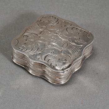 DOSA, silver, Nederländerna, 1855, vikt 25 gram.