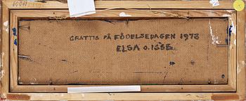 ESAIAS THOREN, olja på pannå, signerad.