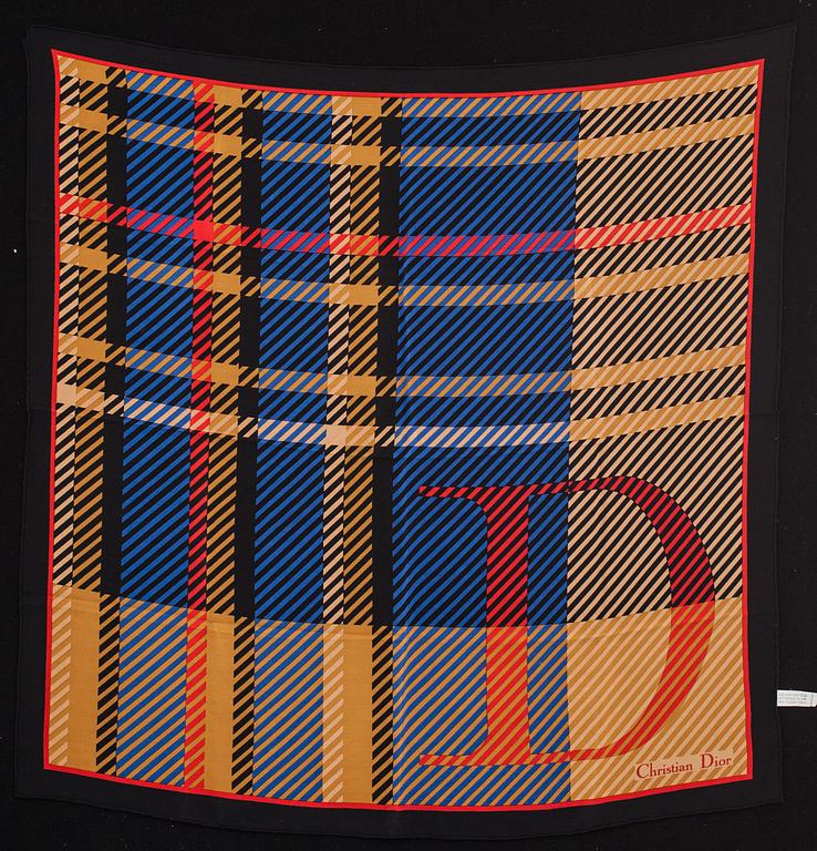 SCARF, 2 st, Celine samt Dior.