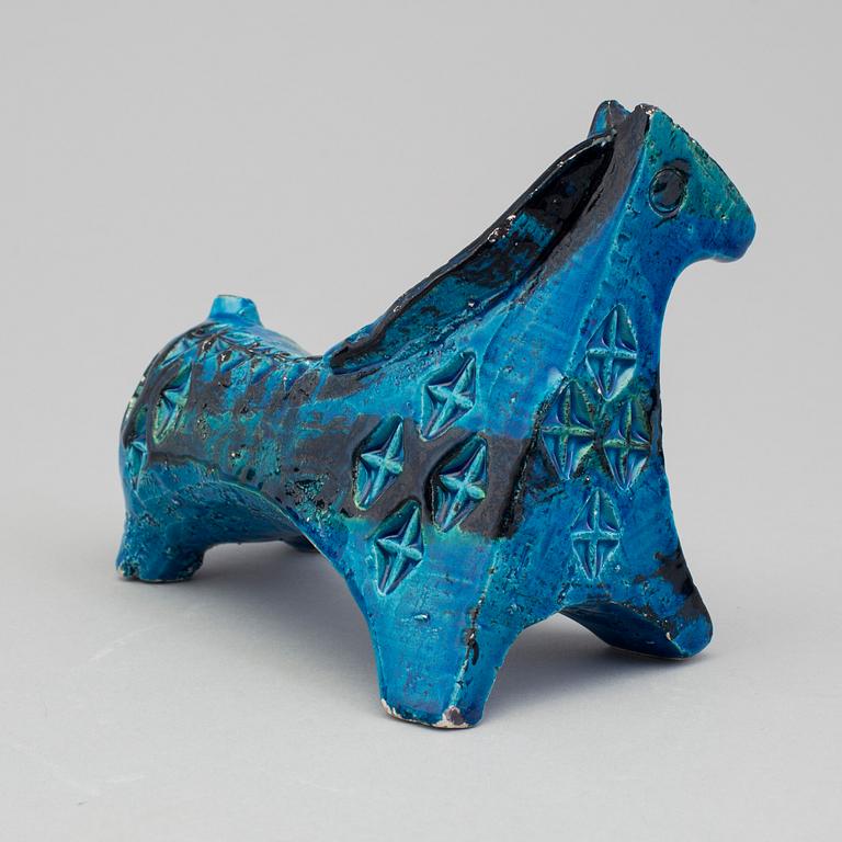 FIGURINE AND BOWLS, 3 parts, Bitossi, Italy, 1960s.