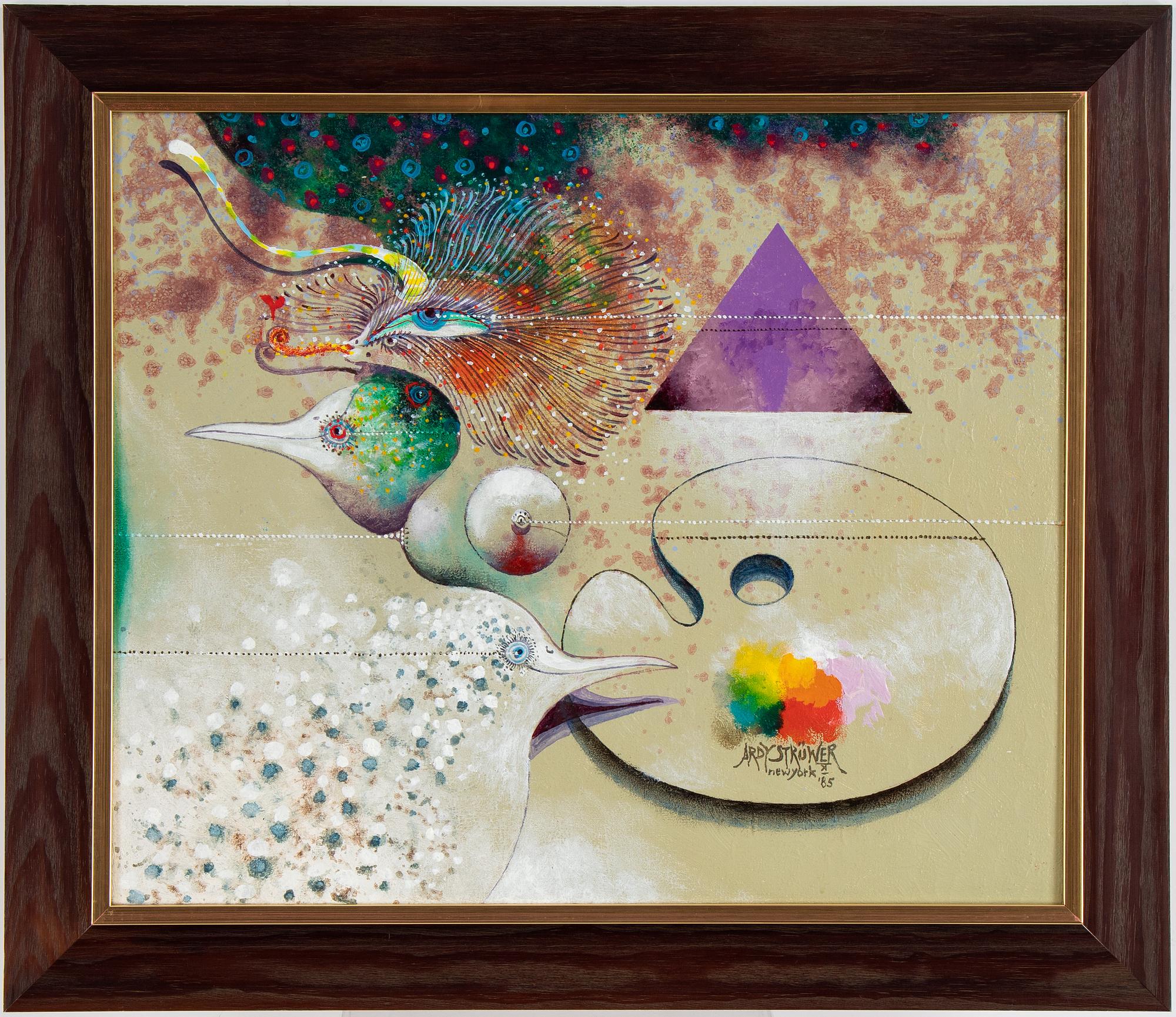 Ardy Strüwer, olja på duk, signerad och daterad 1985.