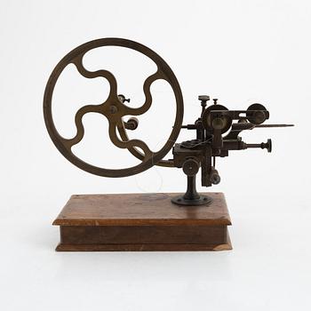 Watchmaker's lathe, circa 1900.