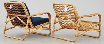 MÖBELGRUPP, 4 delar, rotting, 1900-talets andra hälft.