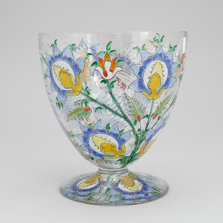 SKÅL, glas, signerad  Mei-Lin Li, 1900-tal.