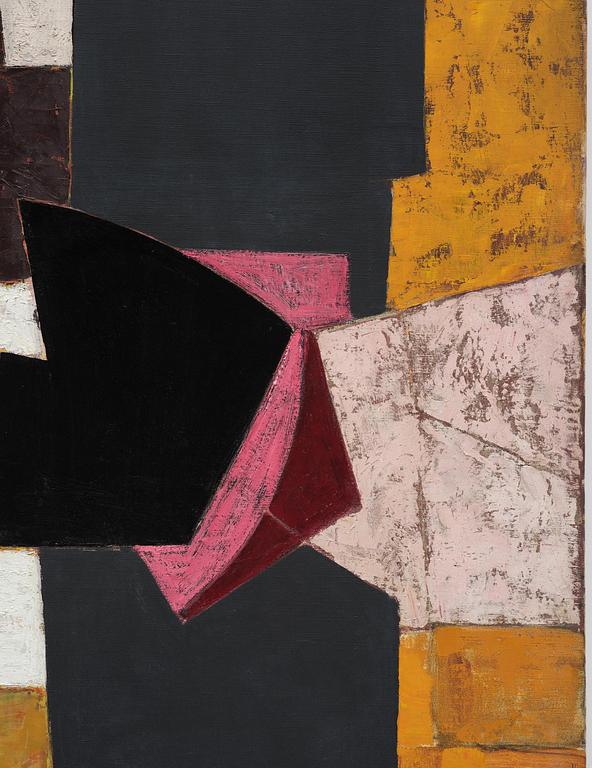 Adrian Heath, "Composition: Yellow, Black and Pink".