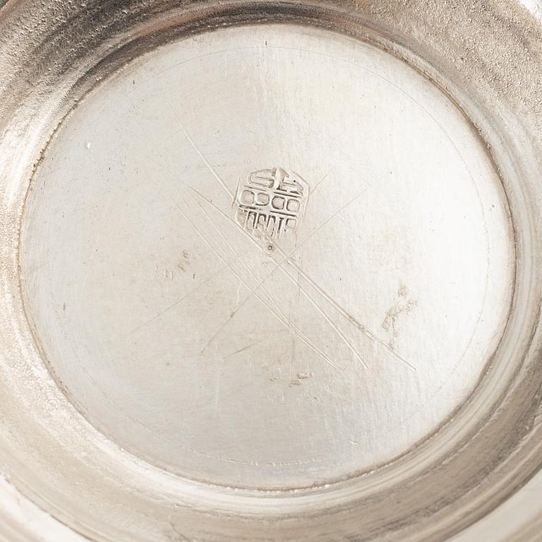 A group of five bowls and a goblet, silver, Colombia, 20th century.