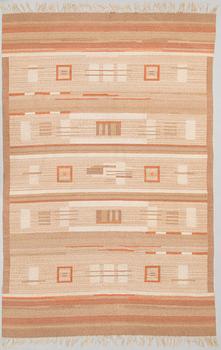 Laila Karttunen, LAILA KARTTUNEN, A 1930s FLAT WEAVE CARPET for  Aaltosen Mattokutomo Kiikka, Finland.