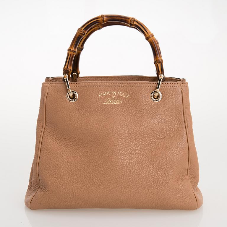 GUCCI, väska, "Small Bamboo leather shopper".