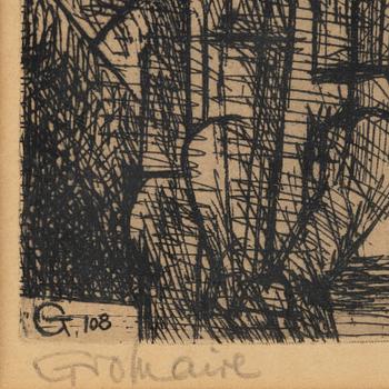 Marcel Gromaire, etsning, signerad och numrerad 9/50.