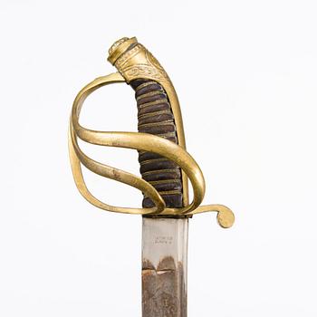 OFFICERSSABEL, Ryssland, för kavalleriet, modell 1827-1909.
