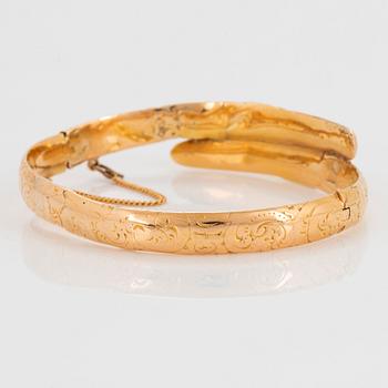 An 18K gold Möllenborg bracelet, 19th century.