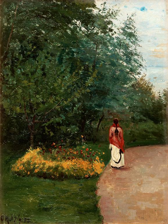 Olof Krumlinde, Promenad i parken.