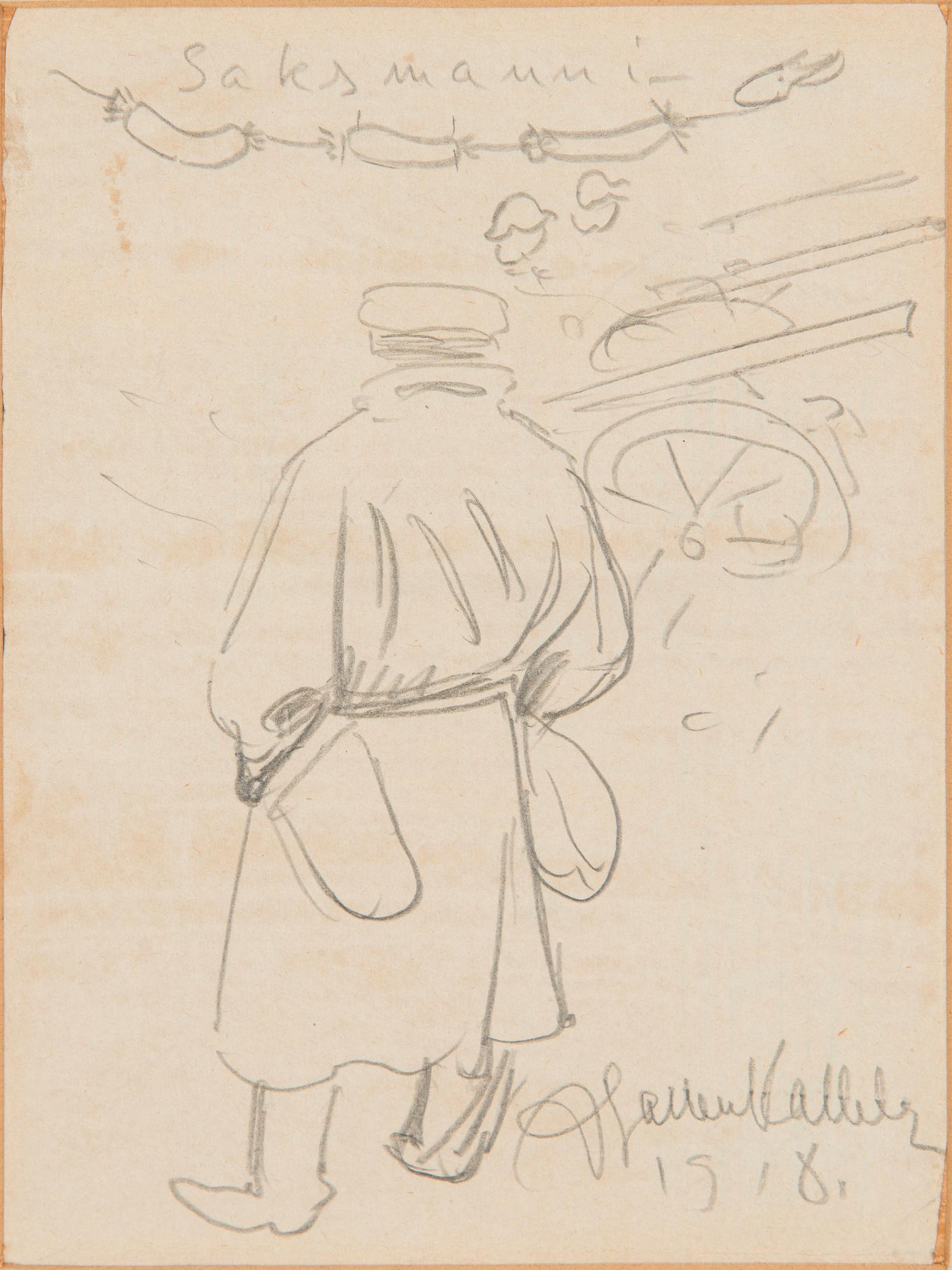 Akseli Gallen-Kallela, "Saksmanni".