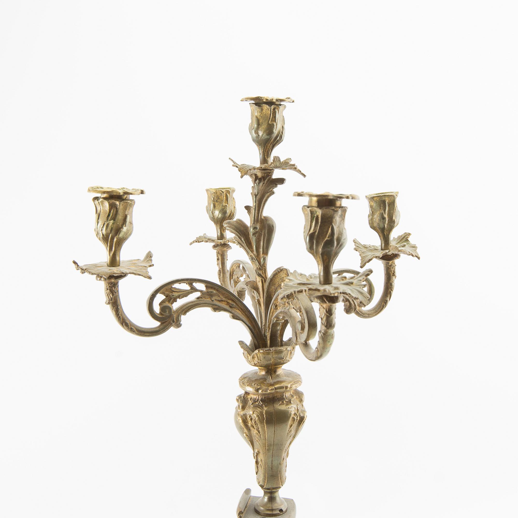 Candelabrum Louis XV style, first half of the 20th century.