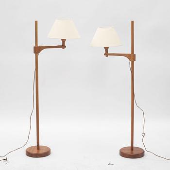 Carl Malmsten, a pair of 'Staken' floor lamps, Sweden, second half of the 20th century.