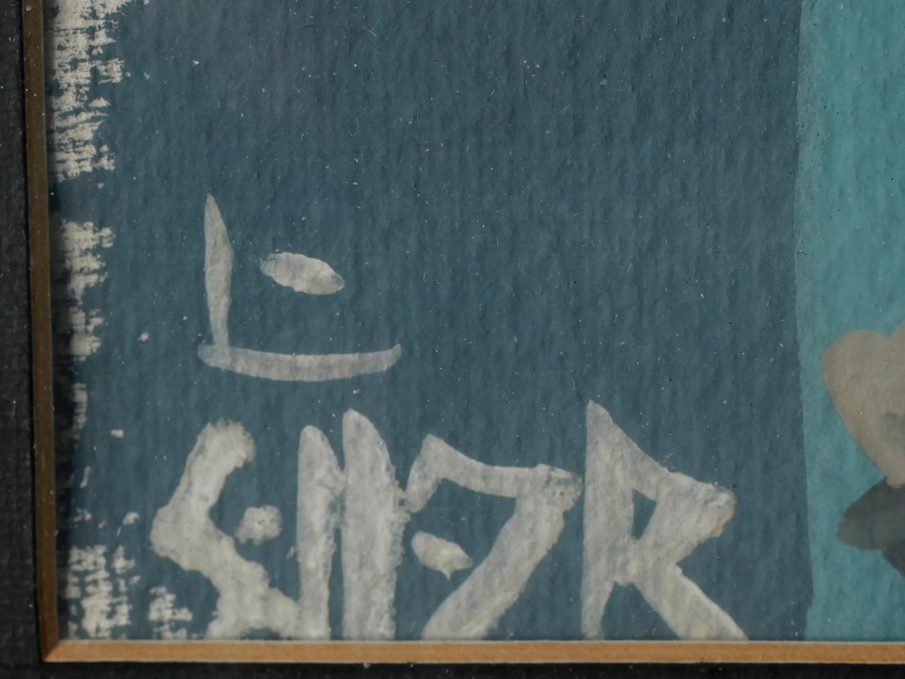 AKOS SOLLAR, 2 st, gouacher, signerade.