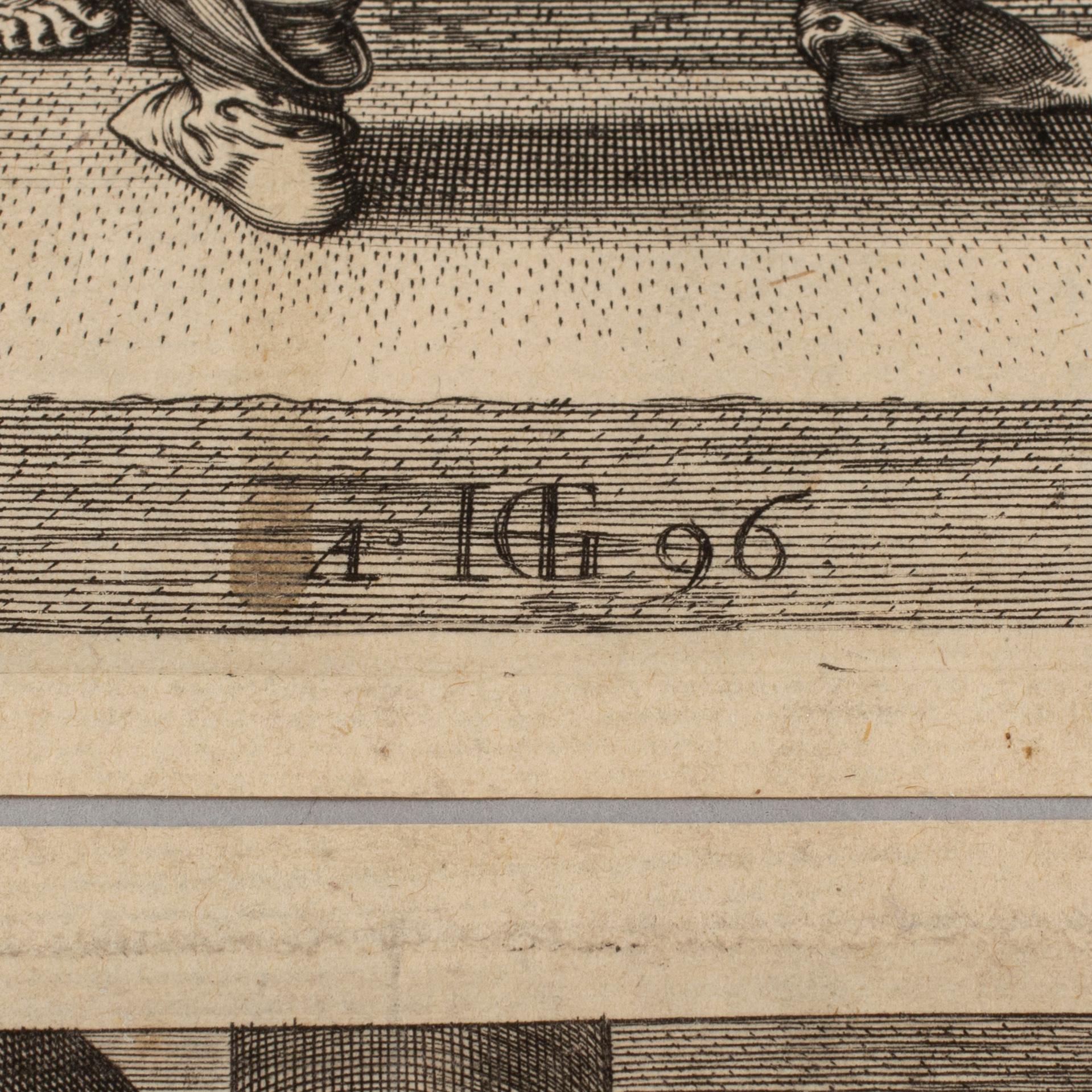 Four coppel plates after Hendrick Goltzius, later prints, 17th/18th century.