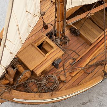 Modell av galeasen "Petter" av Orust, Lars Herngren 1990-tal.