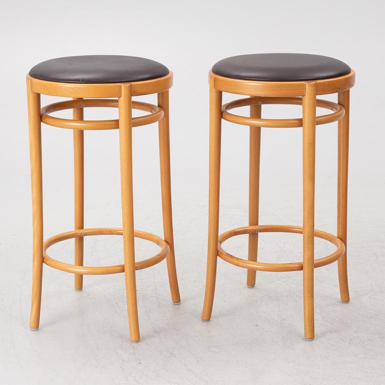 Jonas Bohlin, Four 'Piruett' bar stools, Gemla Fabrikers AB, 2008.