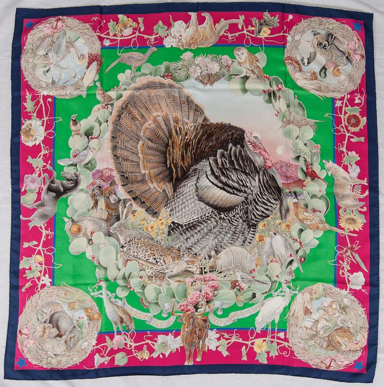 SCARF, "Faune et Flore du Texas" (Texas Wildlife), Hermès.