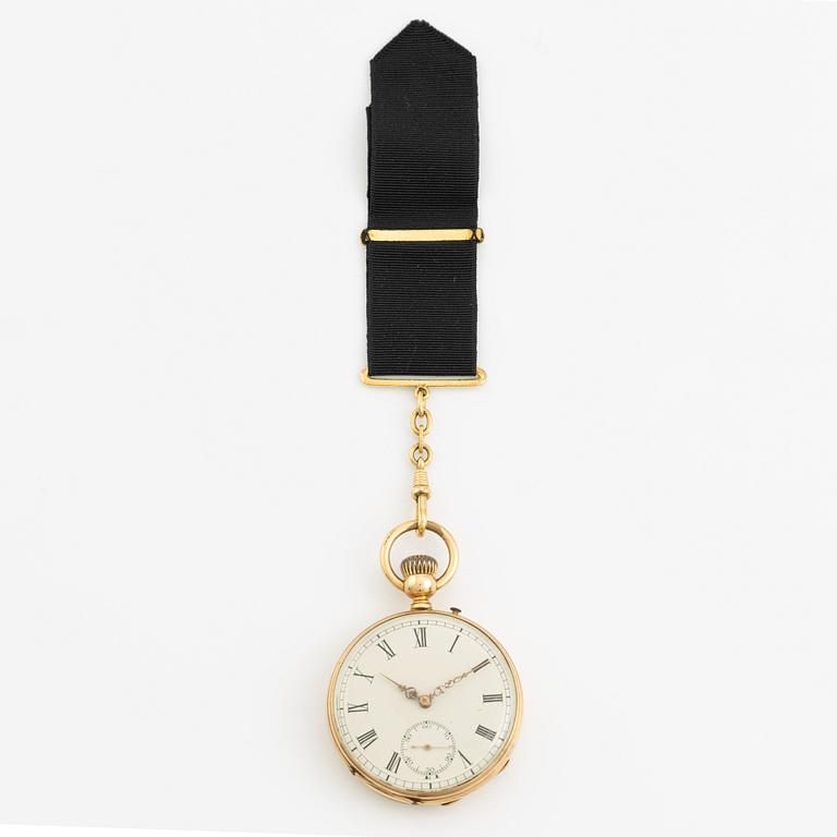 Fickur, 14K guld, 47 mm.
