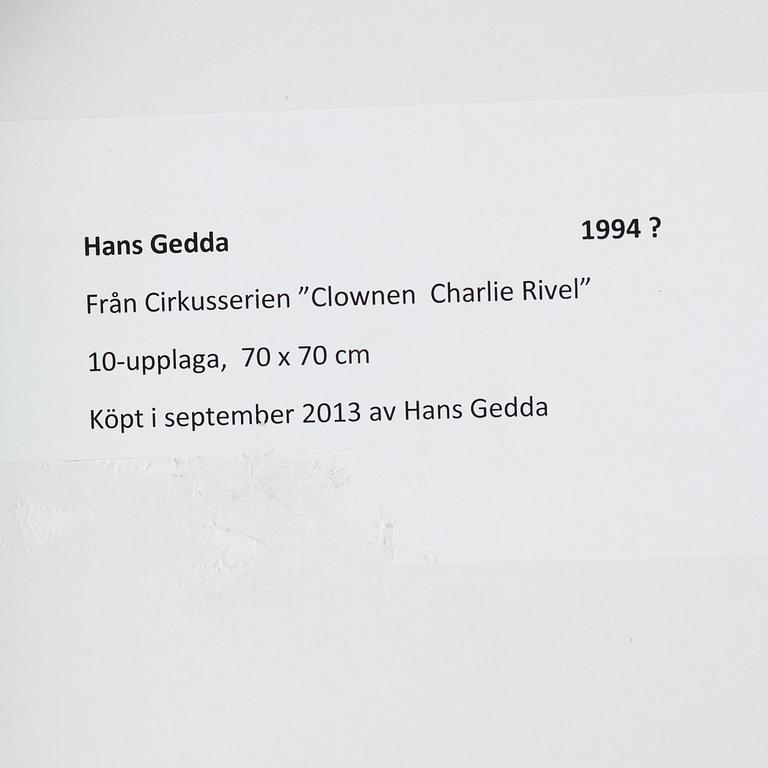 Hans Gedda, "Charlie Rivel", 1980.