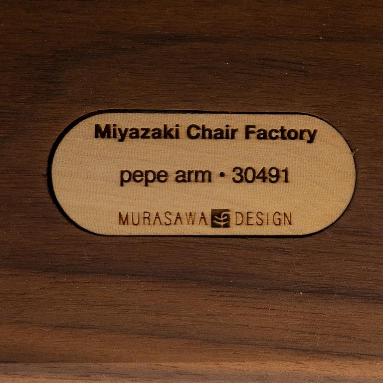 Kazuteru Murasawa, karmstol, "Pepe Arm", Miyazaki Chair Factory, Japan.