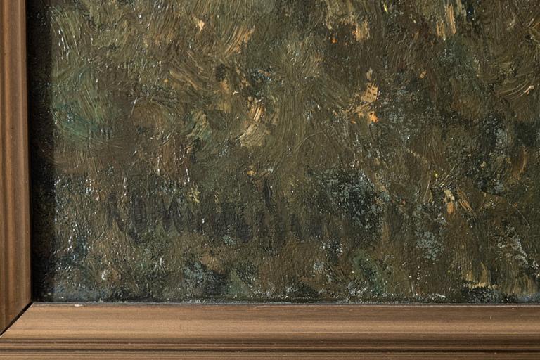 Okänd konstnär, 18/1900-tal, olja på duk, signerad.