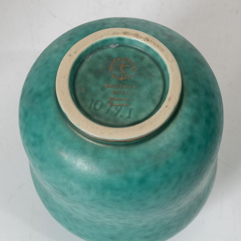 Wilhelm Kåge, four 'Argenta' stoneware vases, Gustavsberg.