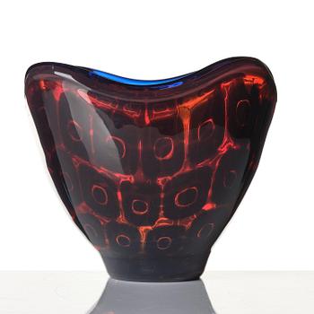 Sven Palmqvist, a "double" ravenna glass bowl, Orrefors 1956, no 999.