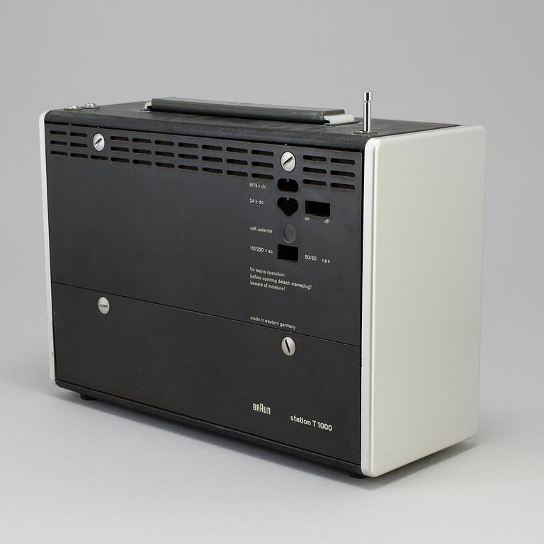 RADIO, Braun T1000, formgiven av Dieter Rams för Braun 1962.