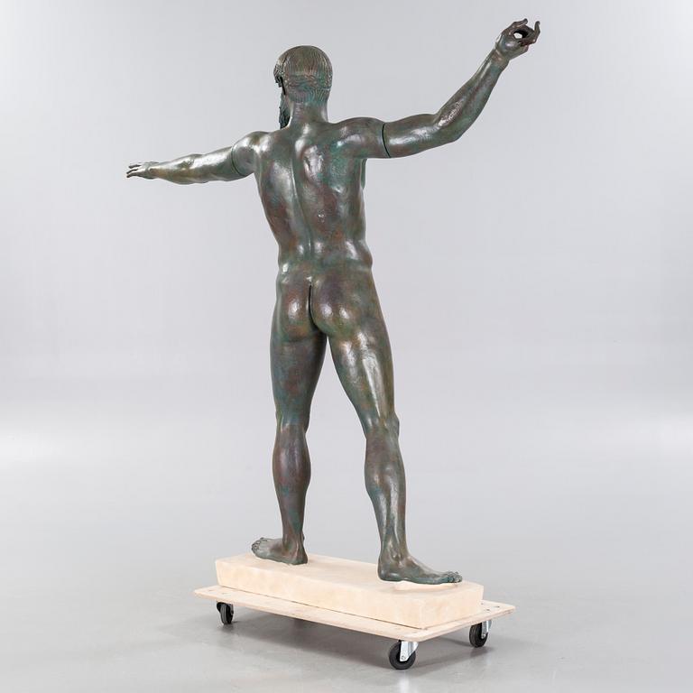 A plaster sculpture, Poseidon of Artemisium or Zeus of Artemisium, second half of the 20th century.