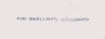 Airi Snellman-Hänninen, an original draft for a rug, mixed media, stamp signature.
