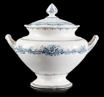 SOPPTERRIN, benporslin, Rörstrand, "Linnea", 1800-talets slut.