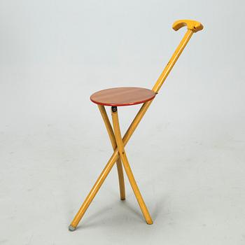 Seat/walking stick, 1950s.