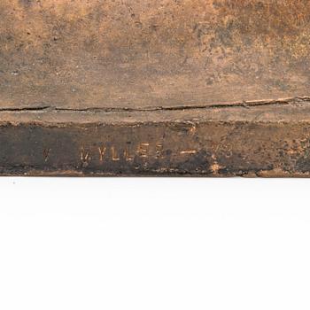 VEIKKO MYLLER, relief, bronze, signed and dated -73.