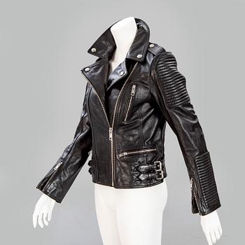 Burberry, leather jacket, Burberry Brit, size 38.