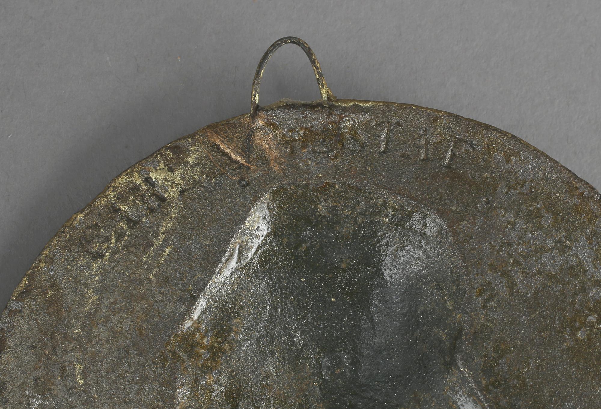 PORTRÄTTMEDALJONGER, 6 st. Gjutjärn, 1800-tal. Föreställande svenska kungar och drottningar.