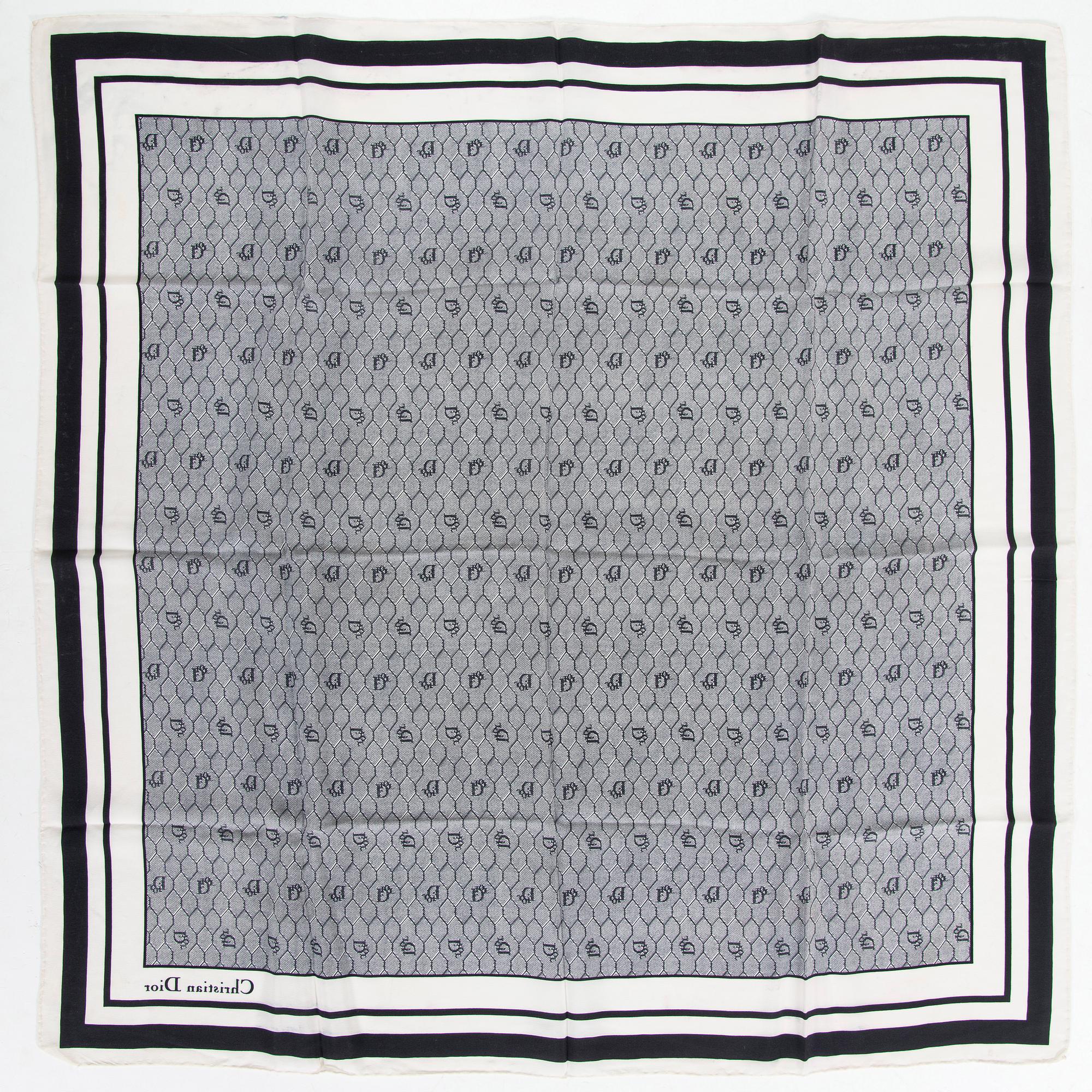 Christian Dior, a silk scarf.