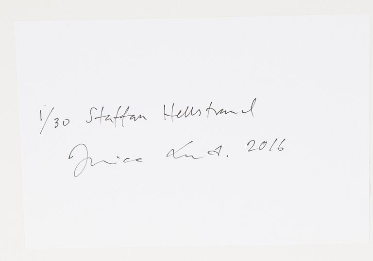 Jessica Lind, photograph signed and numbered 1/30 on verso.