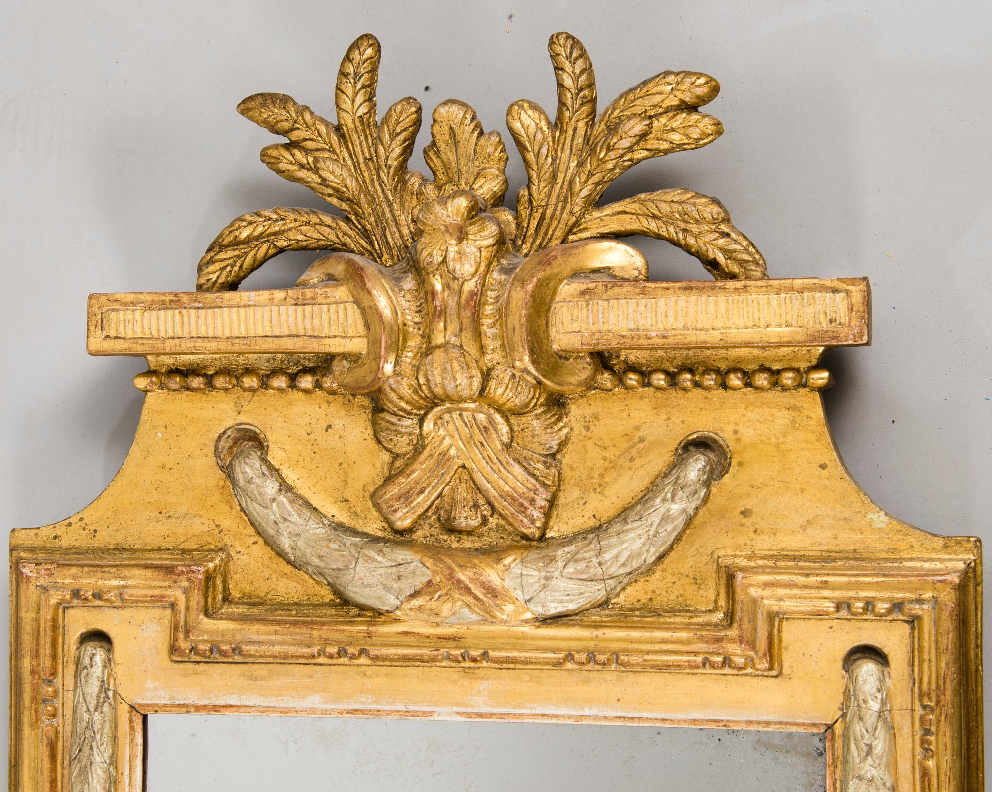 JOHAN ÅKERBLAD, SPEGEL, gustaviansk, signerad IÅ, Stockholms hallstämpel 1778.