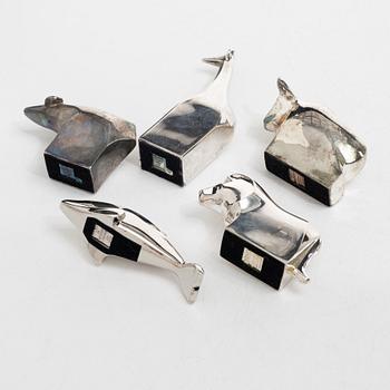 Gunnar Cyrén, five figurines, Dansk Designs, Japan.