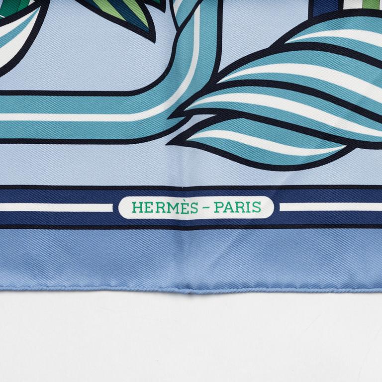 Hermès, a 'Quadrige' twill silk scarf.