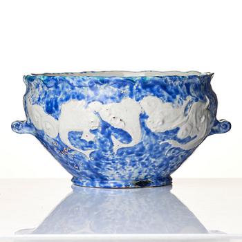 Riborg Böving, a faience bowl, Arvika, Sweden, early 20th century.
