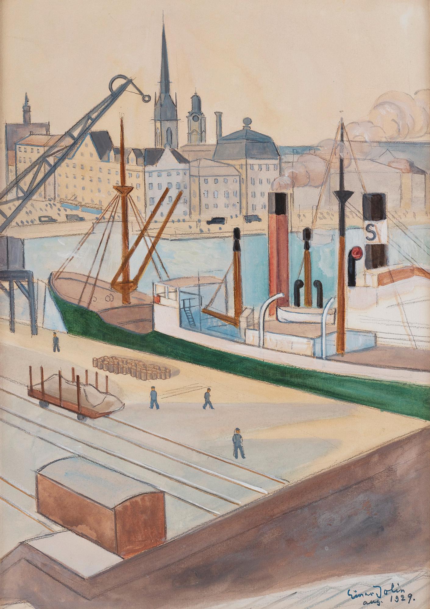 Einar Jolin, View over Stockholm.