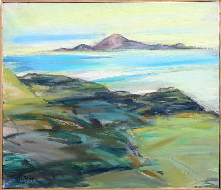 JOHN IVAR BERG, olja på duk. Sign och dat -74.