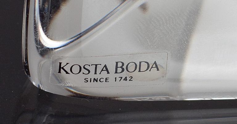 SKULPTUR, glas. Bertil Vallien, Kosta Boda. Signerad.