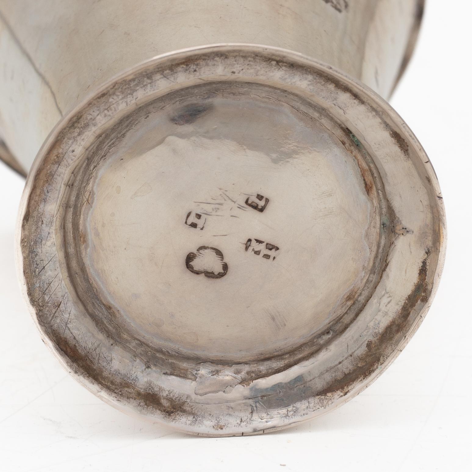 A Swedish silver beaker, mark of Mikael Hammarberg, Härnösand, 1766.