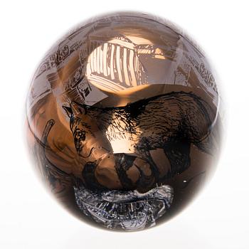 SINI MAJURI, glasskulptur, signerad Sini Majuri 2016.